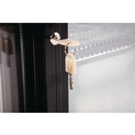 Arrire-bar une porte pivotante noir 138 litres - 600x520x900 mm
