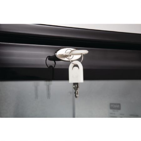 Arrire-bar une porte pivotante noir 138 litres - 600x520x900 mm