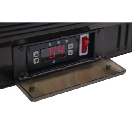 Arrire-bar 2 portes pivotantes noir 208 litres - 900x520x900 mm