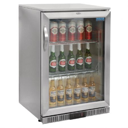 Arrire-bar une porte pivotante inox 138 litres - 600x520x900 mm