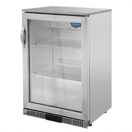 Arrire-bar une porte pivotante inox 138 litres - 600x520x900 mm