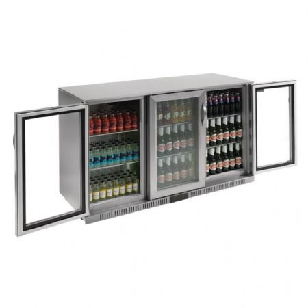 Arrière Bar 3 portes pivotantes 270 bouteilles de 330 ml positif - Polar - GL009