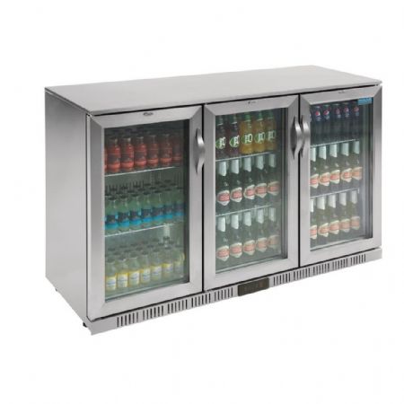 Arrière Bar 3 portes pivotantes 270 bouteilles de 330 ml positif - Polar - GL009