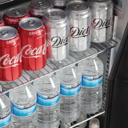Arrière Bar 2 portes pivotantes 117 bouteilles et 60 canettes positif - Polar - GL012