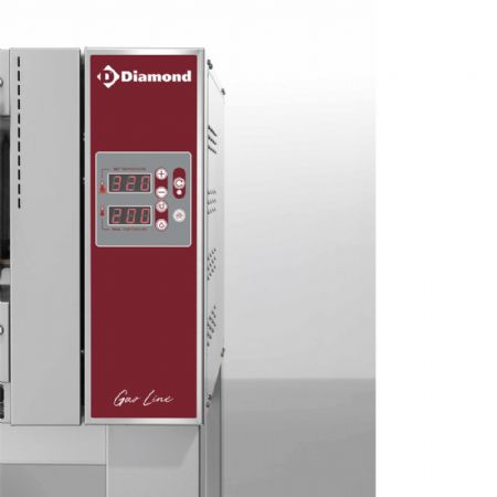 Four à Pizzas professionnel Gaz 4 pizzas Ø 350 mm avec chambre 720x720x185 mm - Diamond Promo - GL4/35-D
