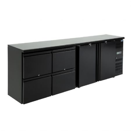 Arrire-bar 2 portes et 4 tiroirs - 2542x513x860 mm