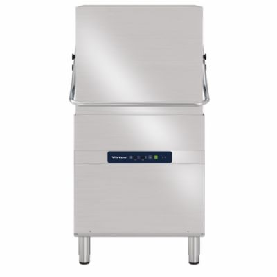 Lave-vaisselle  capot inox commandes manuelles avec panier 500x600 mm