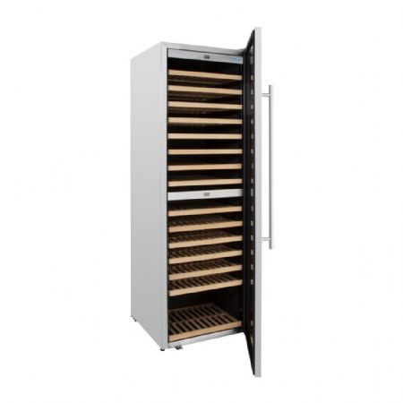 Cave à Vins bi-zone 450 L 172 bouteilles 15 étagères - Polar - GM629