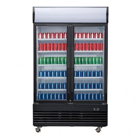 Vitrine murale de Supermarché positive 2 portes battantes 950 L 1200 mm - Polar - GM813
