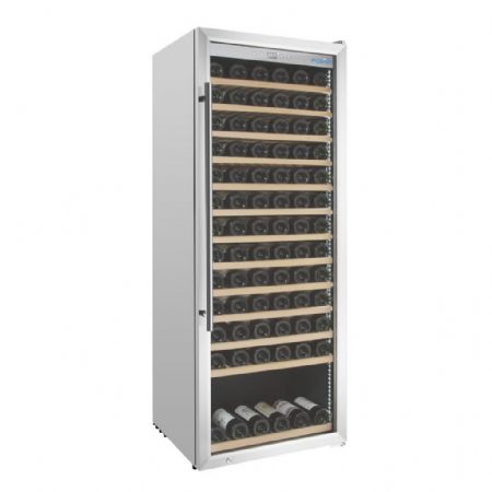 Cave à Vins une zone 330 L 118 bouteilles 14 étagères - Polar - GM888