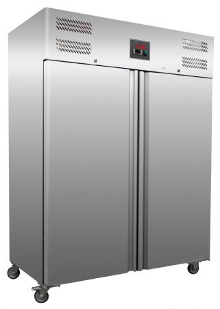 Armoire réfrigérée positive inox 2 portes pleines, 1400 L, -2/+8°C, 6 grilles GN 2/1 - l2g - GN1410TN Armoire réfrigérée positive inox 2 portes pleines, 1400 L, -2/+8°C, 6 grilles GN 2/1 - l2g - GN1410TN