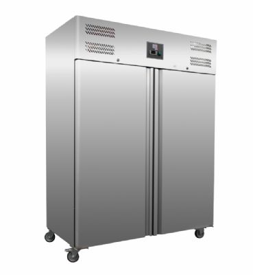 Rfrigrateurpositif inox  2portes pleines - 1400litres