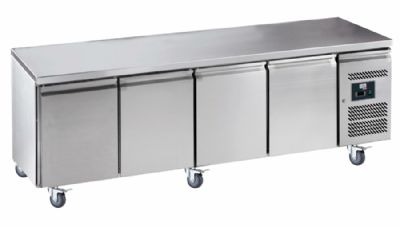 Table desserte rfrigreinoxcentrale-2/ +8c 4portes 600x400 - 553 litres
