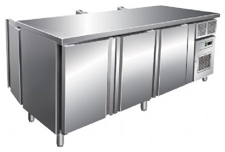 Table desserte réfrigérée traversante positive -2/+8°C - GN 1/1 - Froid ventilée - Groupe logé - 560 L - Nosem - GNT3101TN