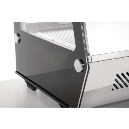 Vitrine comptoir présentation positive 160 L 886 mm noire - Polar - GP291