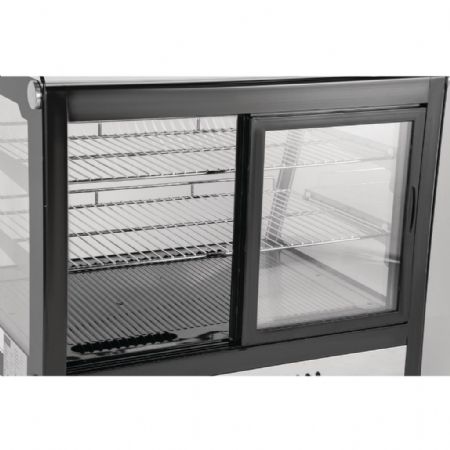 Vitrine comptoir présentation positive 120 L 696 mm noire - Polar - GP292