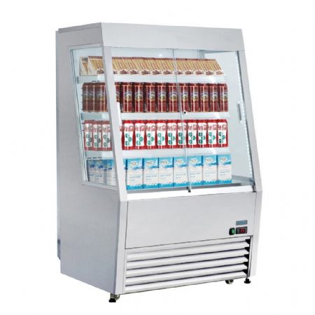 Vitrine libre service 390 L positive portes coulissantes - Polar - GP295