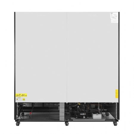 Vitrine murale de Supermarché positive 1156 L 3 portes 1800 mm noire - Polar - GP486