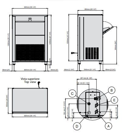 Machine � gla�ons professionnelle 105 kg/24h creux avec r�serve 67 kg