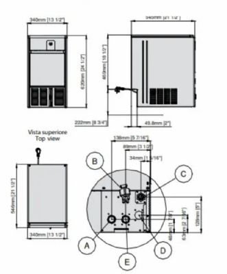 Machine à glaçons professionnelle glaçons creux réserve 5 kg production 23 kg/24 h - Scodif - GPC 23 NANO AS