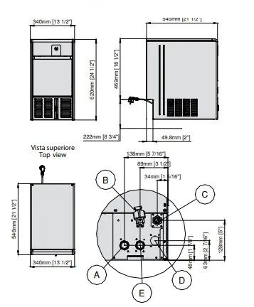 Machine  glaons creux professionnelle 23kg/24h avec rserve 5kg