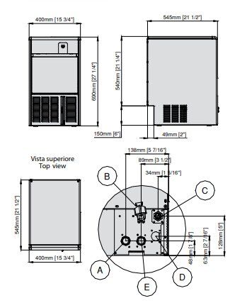 Machine  glaons professionnelle 25 kg/24h forme creux avec stockage 10kg