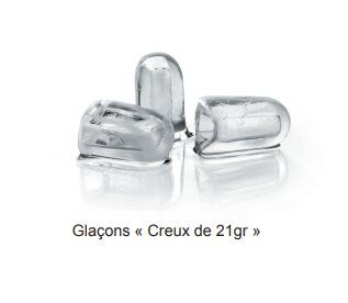 Machine  glaons creux professionnelle 28 kg/24h avec rserve 10 kg