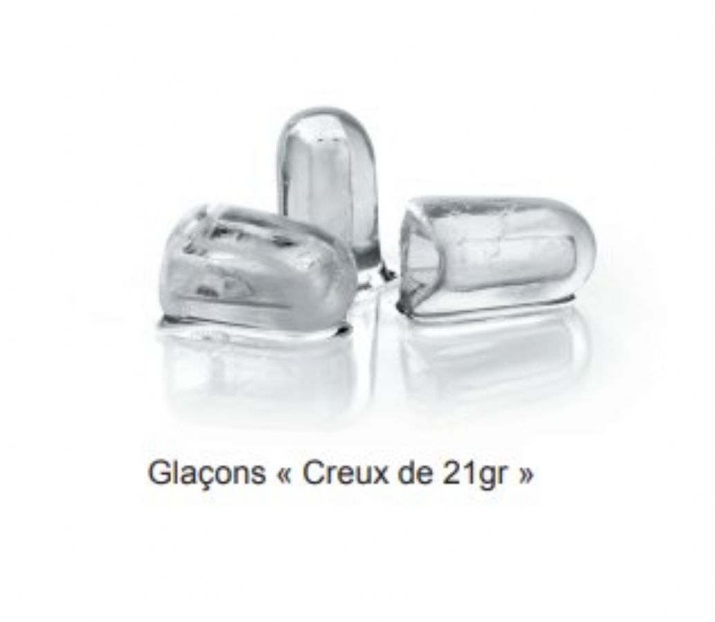 Machine à glaçons professionnelle glaçons creux avec réserve 28 kg production 62 kg/24 h - Scodif - GPC 62 AS