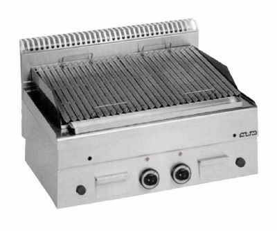 Grill pierre de lave gaz  poser pour viandes - Largeur 800mm Profondeur 600mm