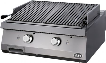 Grill pierre de lave  gaz de table - 800x900x280 mm