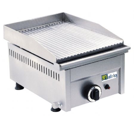 Plaque  snacker gaz surface rainure - 3,2kW