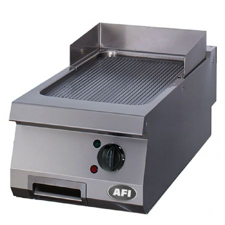 Plaque  snacker lectrique nervur  poser - profondeur 700mm - 400x700x280 mm