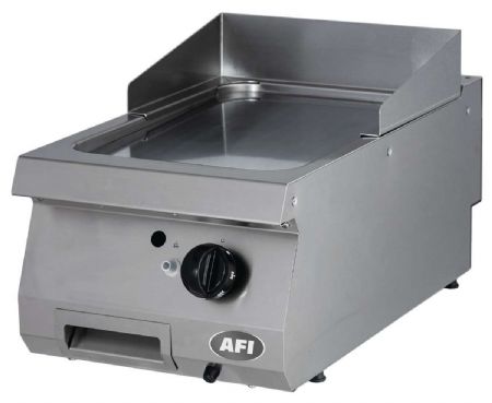 Plaque  snacker  gaz lisse chrom  poser - profondeur 700mm - 400x700x280 mm
