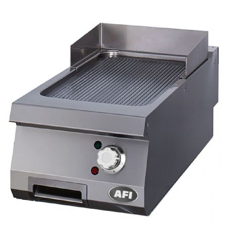 Plaque  snacker lectrique nervur  poser - profondeur 900mm - 400x900x280 mm