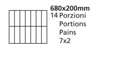 Grille 68x200mm - 7x2