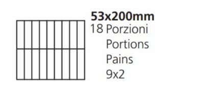 Grille 53x200mm - 9x2