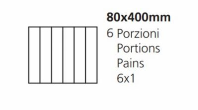 Grille 80x400mm - 6x1