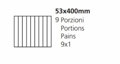 Grille 53x400mm - 9x1