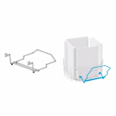 Nouveau support qui facilite le déchargement du panier à la fin du cycle Nouveau support qui facilite le déchargement du panier à la fin du cycle