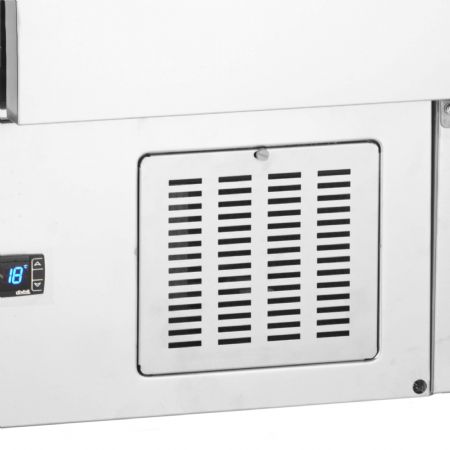 Comptoir pour saladette GN1/1 - 2 portes pleines inox 225 L +2 à +10 °C positive - Tefcold - GS91