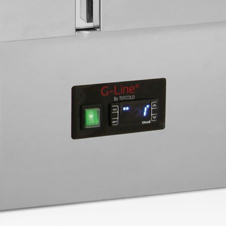 Saladette réfrigérée comptoir GN1/1 - 3 portes pleines inox 320 L +2 à +10 °C - Tefcold - GSS435