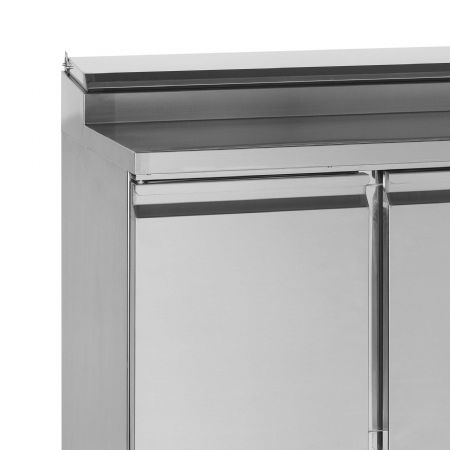 Saladette réfrigérée comptoir GN1/1 - 3 portes pleines inox 320 L +2 à +10 °C - Tefcold - GSS435