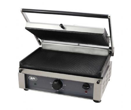 Paninis électrique plaque rainurée inox 270x350 mm 2,5 kW Monophasé - Afi-Collin-Lucy - GTP2735 Paninis électrique plaque rainurée inox 270x350 mm 2,5 kW Monophasé - Afi-Collin-Lucy - GTP2735