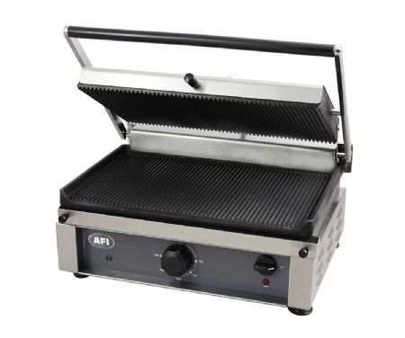 Grill de contact Panini professionnel - surface de cuisson 270x450 mm Grill de contact Panini professionnel - surface de cuisson 270x450 mm