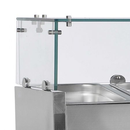 Vitrine réfrigérée GN1/4 positive 7 bacs GN1/4 - Tefcold - GVC33-160