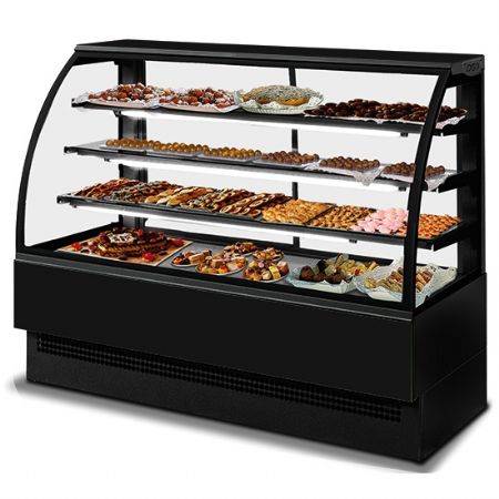 Vitrine réfrigérée de Boulangerie Pâtisserie comptoir ventilé 3 étagères, positive, 770 mm - Virtus - H18FNE083