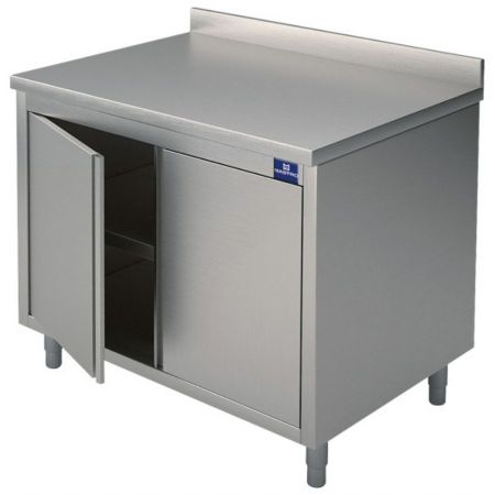 Meuble Bas de Rangement Inox avec dosseret et une porte battante, 600x700 mm - Virtus - HCA0056 Meuble Bas de Rangement Inox avec dosseret et une porte battante, 600x700 mm - Virtus - HCA0056
