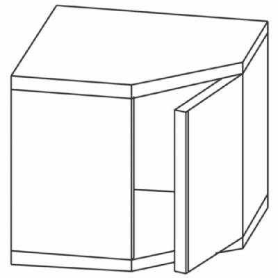 Armoire murale d’angle inox 1 porte ouvrante - 700 x 700 x 660 mm Armoire murale d’angle inox 1 porte ouvrante - 700 x 700 x 660 mm