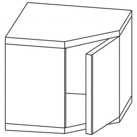 Placard mural Inox d'angle avec porte 700x700x660 mm - Virtus - HCC1018 Placard mural Inox d'angle avec porte 700x700x660 mm - Virtus - HCC1018