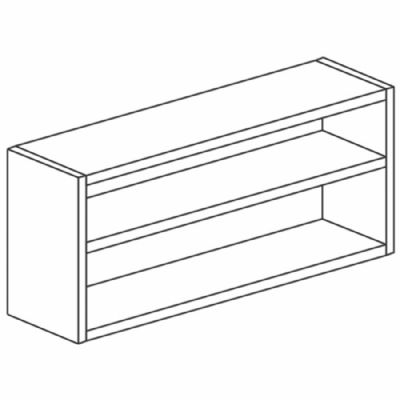 Armoire murale inox sans portes avec 1 tablette intermédiaire - 400 x 900 x 660 mm Armoire murale inox sans portes avec 1 tablette intermédiaire - 400 x 900 x 660 mm